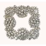 Tag Decorative Square with Strass, 5X5cm. , (0602) Color 03