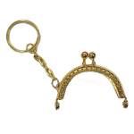 Frame Keyring clasp for wallets 5 cm. With Ball KX-050 Color 02