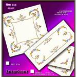 Embroidery Stamped Cloth Napkins ,4 pieces 50x50 cm - Cross-stitch Νο 16 Color 02