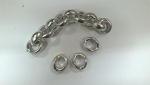 Chain Ring for bags Νο 114 Color 3 Ασημί