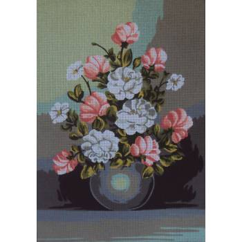Stickpanel „Blumen“ im Format 35 x 50 cm 14.849 Gobelin-Diamant