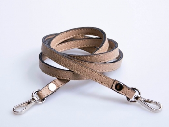 Narrow Eco Leather Strap with Metal Clips, 120cm (ΒΑ000014)