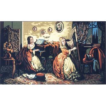 Πίνακας Κεντήματος "Πορτρέτα" διάσταση 50 x 90 cm  J.1842 Gobelin-Diamant