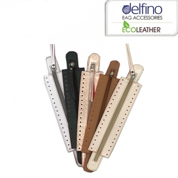 Eco Leather Zipper Full 35cm. X 6.5cm. (0401)